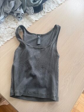 Skims cotton rib tank top